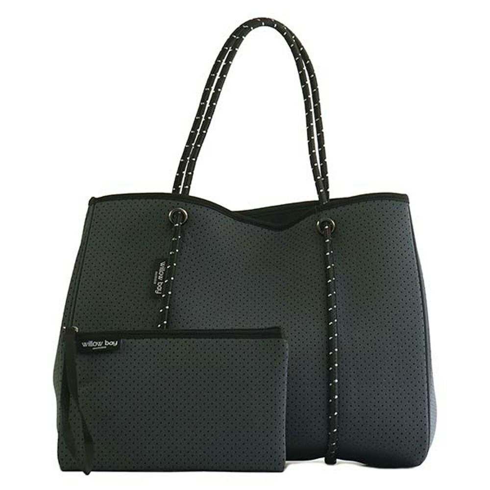 Willow Bay Neoprene Tote Bag Shoulder Bag Gray